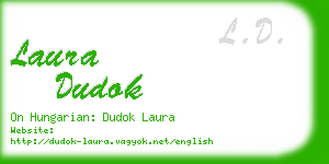 laura dudok business card